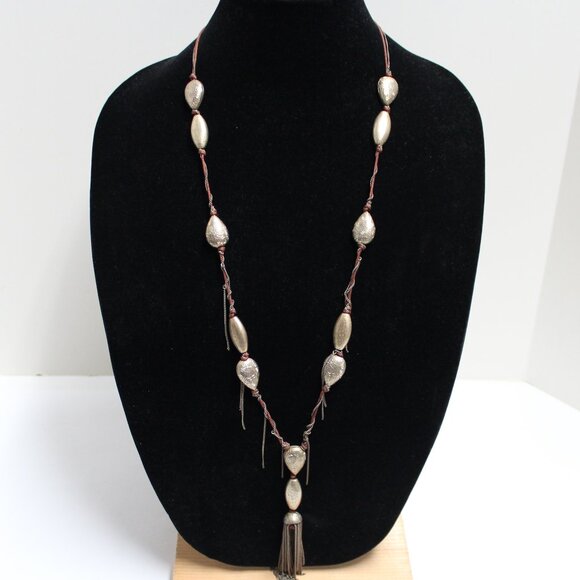 5X Jewelry - Branded 5X 30" Long Plus The Tassel Chain Necklace With Lobster Clasp